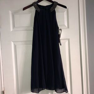 Vince Camuto Embellished Chiffon Dress